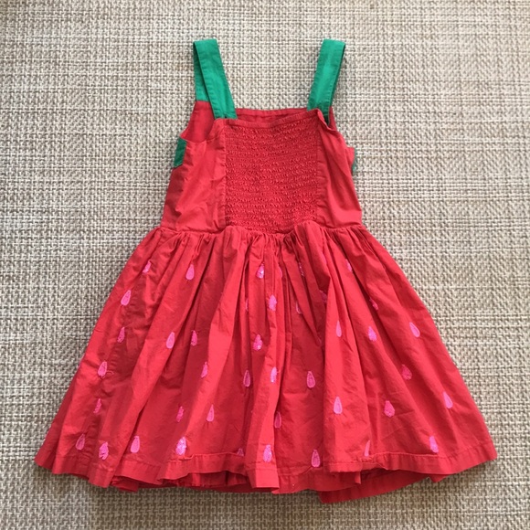 *Mini Boden Strawberry Dress (girls' size 5-6) - Picture 2 of 5